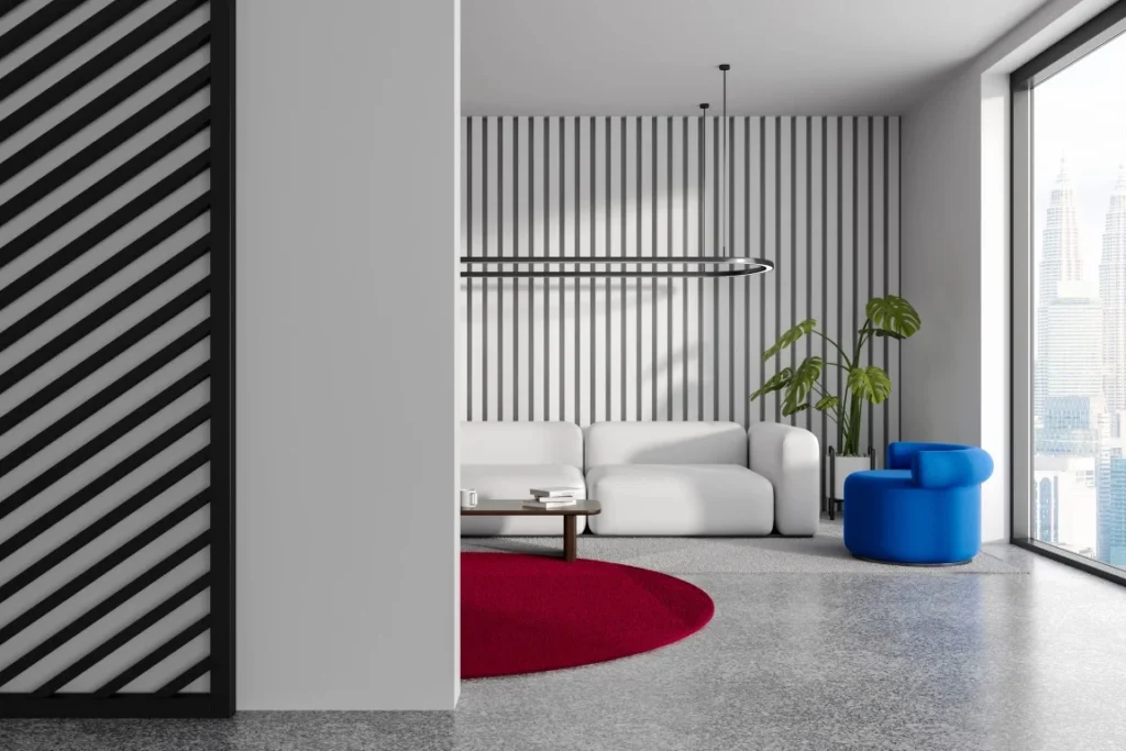 striped walls