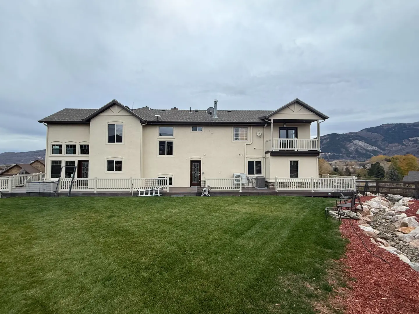 Stucco Repaint and Wood Staining in Eden, Utah