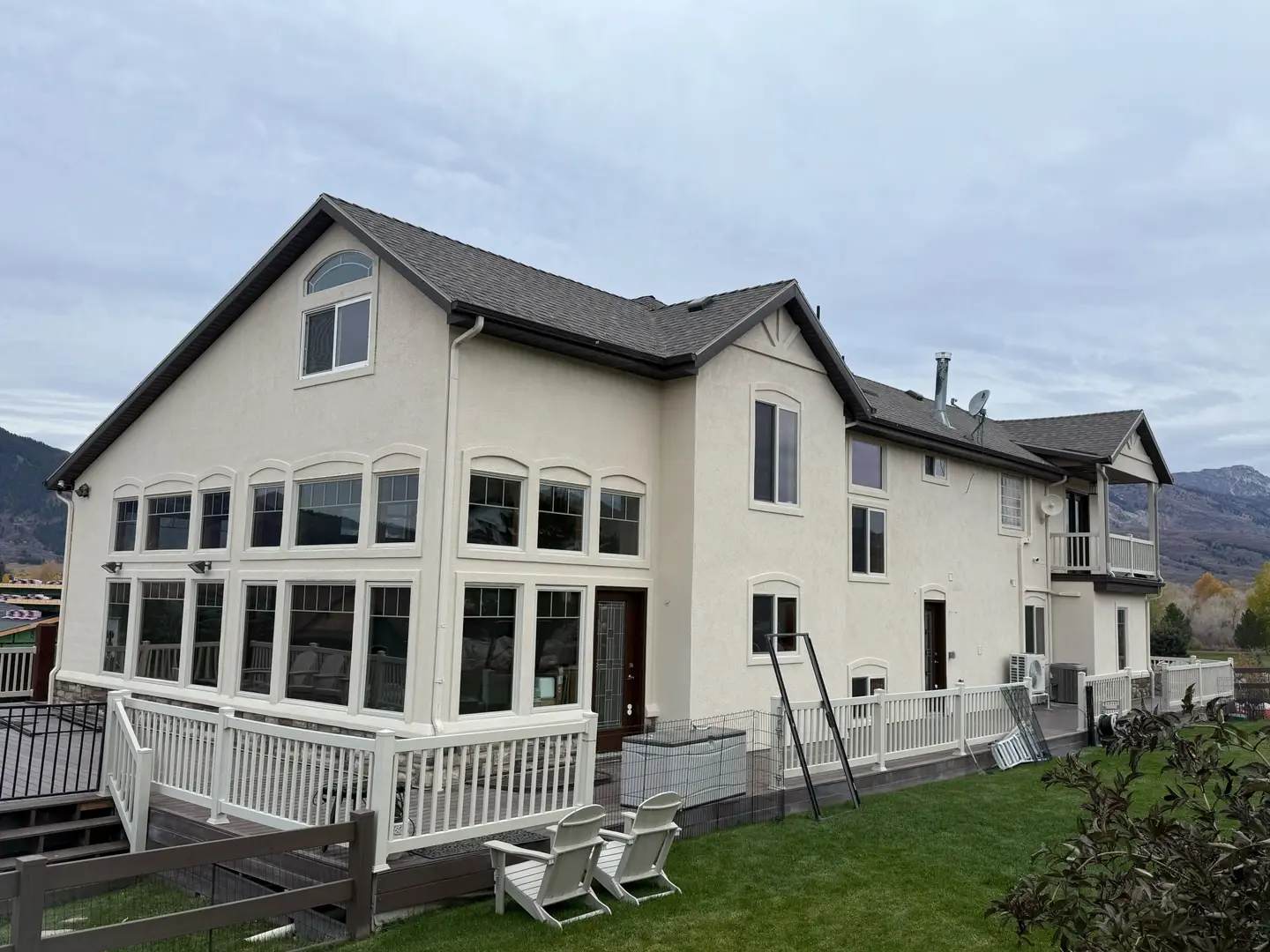 Stucco Repaint and Wood Staining in Eden, Utah